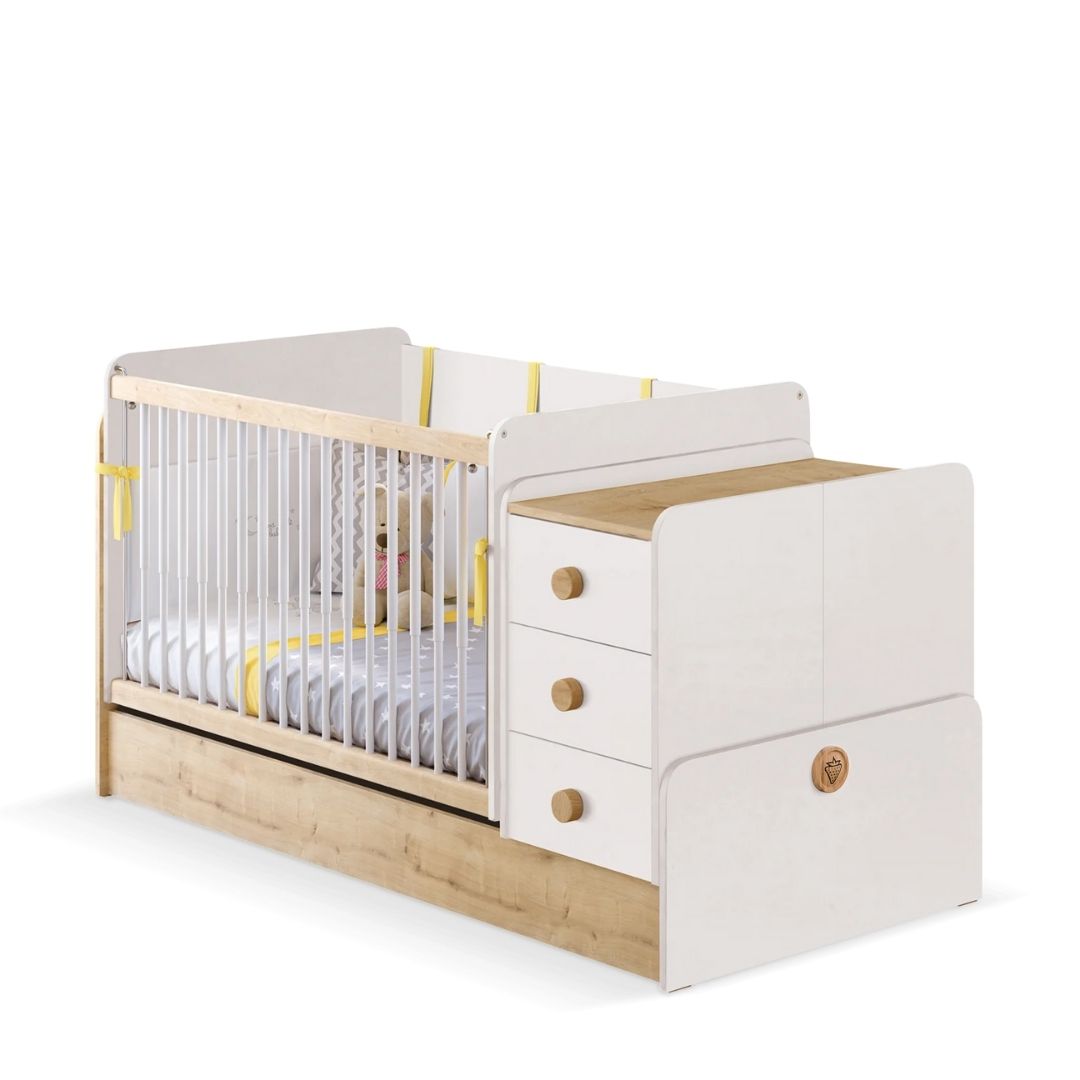 Cilek Natura baby Ringatható Kombi Kiságy (70x115-70x160 cm)