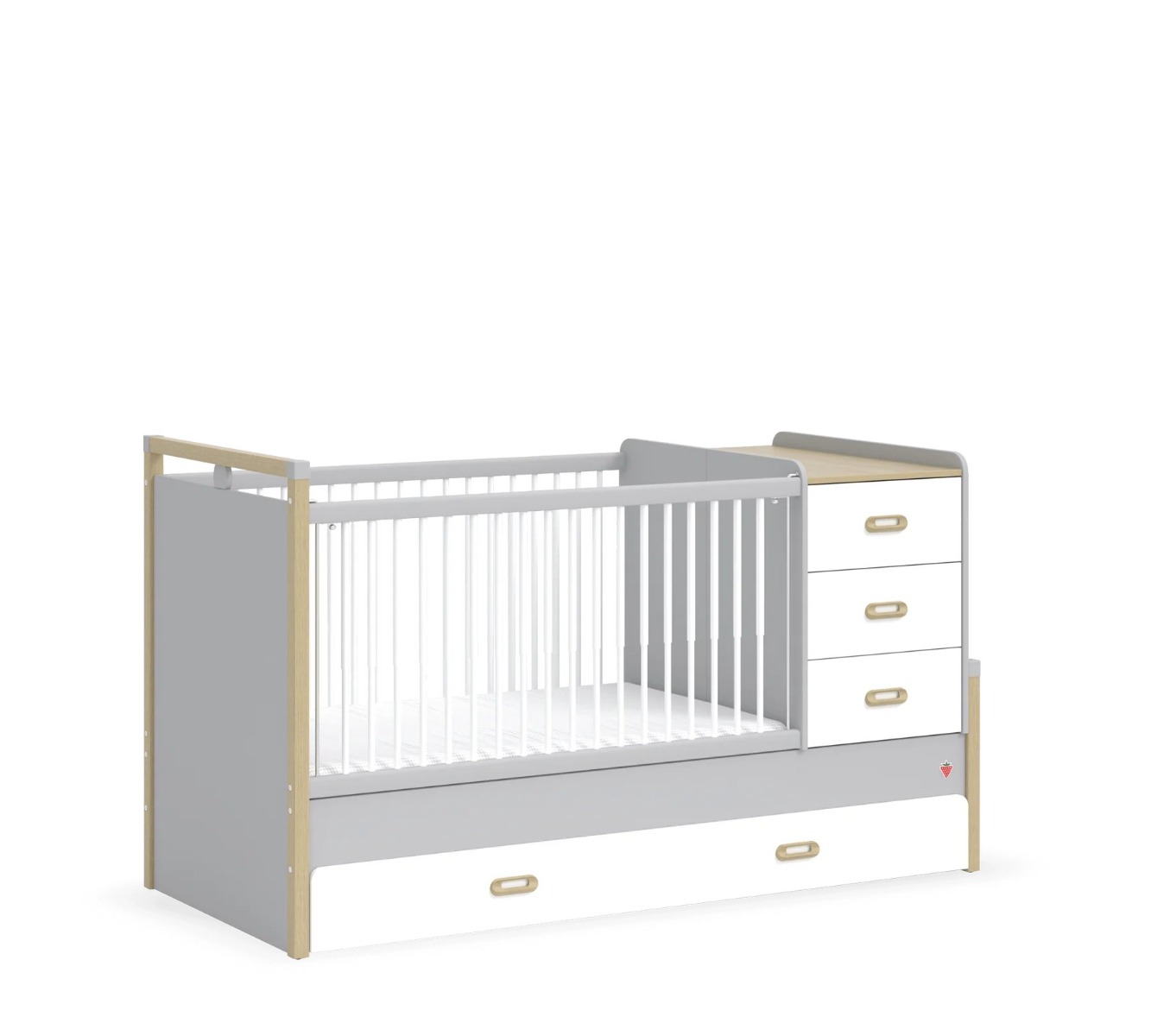 Cilek Mino Baby Kombi Kiságy (80x130-80x180 cm)