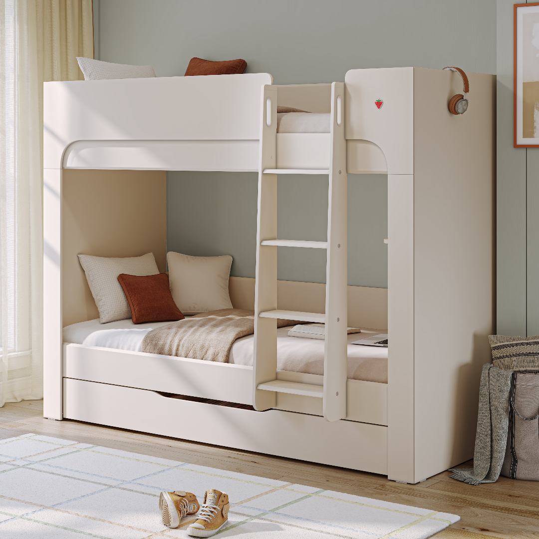 Cilek Varia Cream Slim Emeletes Ágy (90x200 cm)