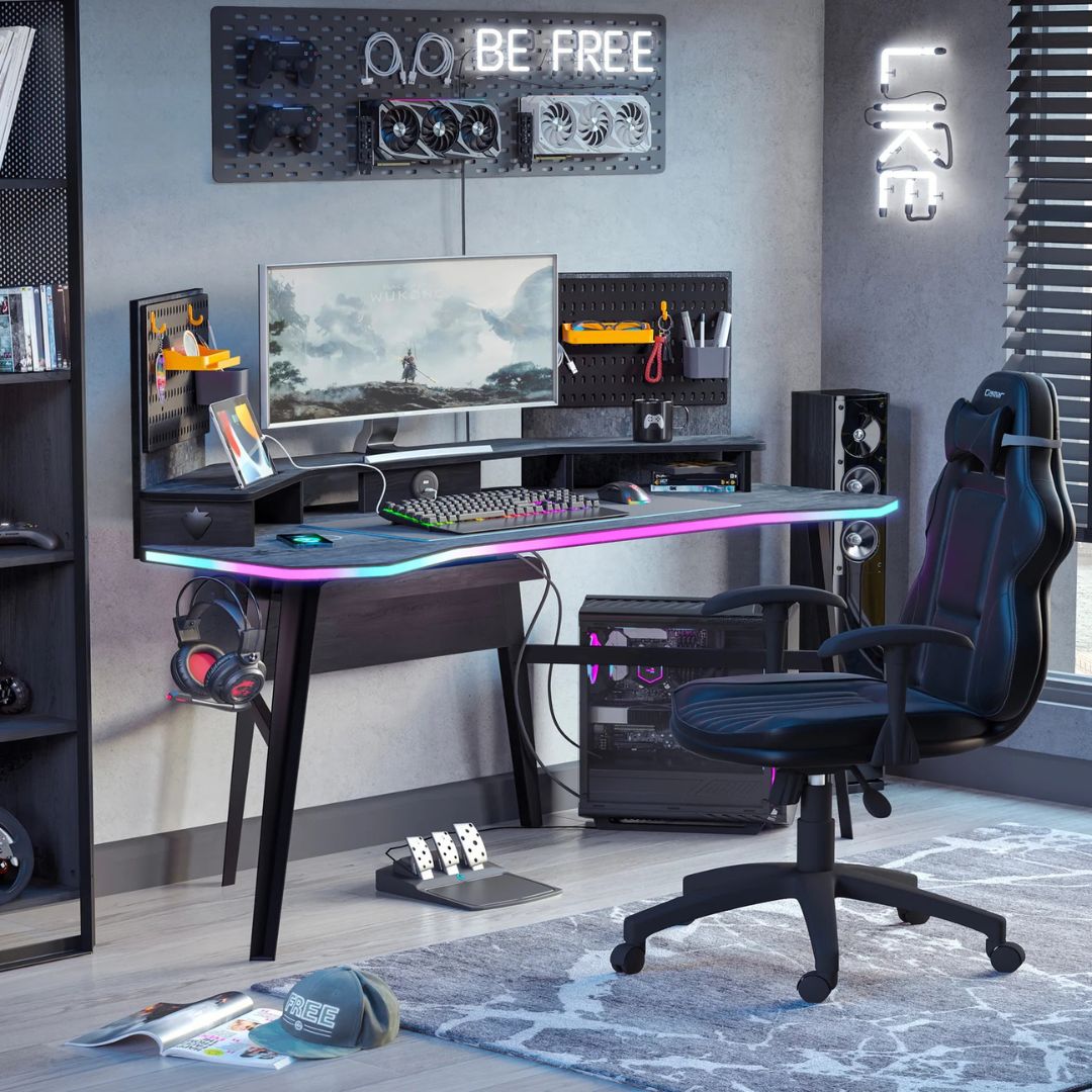 Cilek Dark Metal Gamer Íróasztal